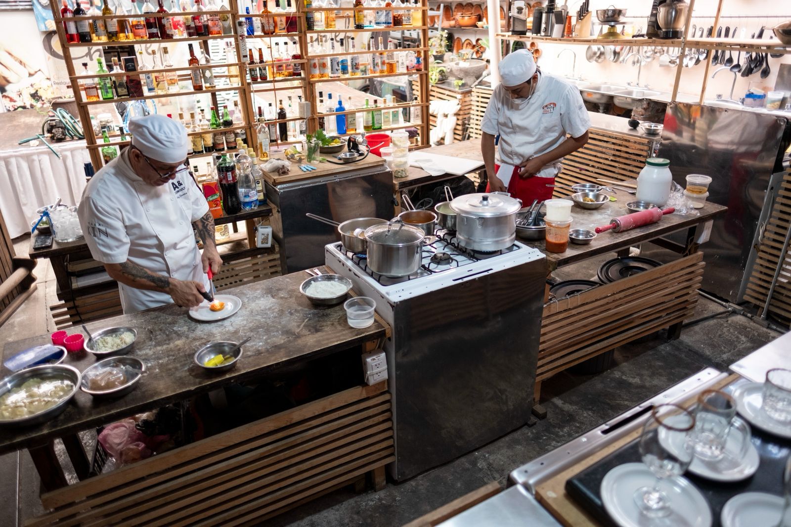 Chef en estación de trabajo
